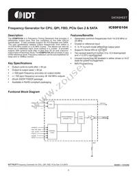 ICS9FG104CGLFT Datasheet Cover