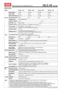 IDLC-65A-1050 Datasheet Page 2