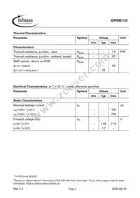 IDP09E120 Datasheet Page 2