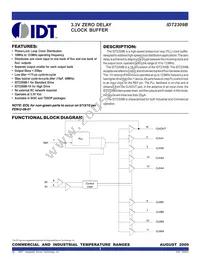 IDT2309B-1HPGI8 Datasheet Cover
