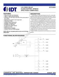 IDT23S09-1HPGI8 Datasheet Cover