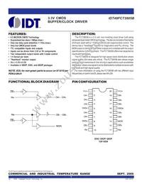 IDT49FCT3805BSOI8 Datasheet Cover