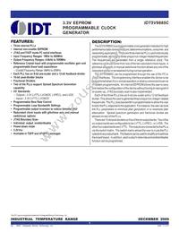IDT5V9885CPFI8 Datasheet Cover