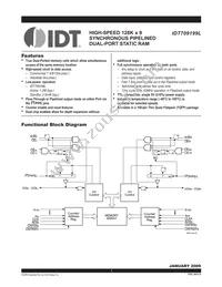 IDT709199L9PFI8 Datasheet Cover