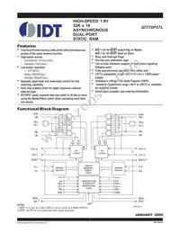 IDT70P27L12PFG Datasheet Cover