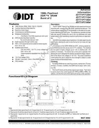 IDT71P71804S250BQG Datasheet Cover