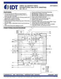 IDT723614L20PQFI Datasheet Cover