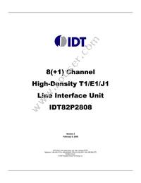 IDT82P2808BBG Cover