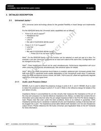 IDT92HD206XX5PRGXB4X8 Datasheet Page 18