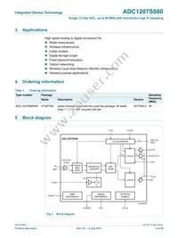 IDTADC1207S080HW-C28 Datasheet Page 2