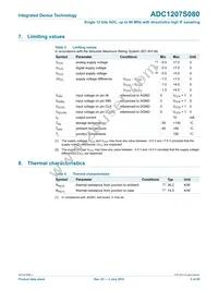 IDTADC1207S080HW-C28 Datasheet Page 5