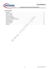 IGA30N60H3XKSA1 Datasheet Page 3