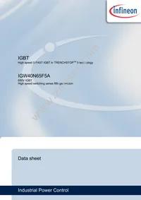 IGW40N65F5AXKSA1 Datasheet Cover