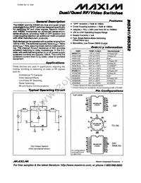 IH5352C/D Datasheet Cover