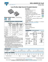 IHCL4040DZER100M5A Datasheet Cover