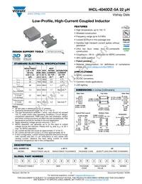 IHCL4040DZER220M5A Datasheet Cover