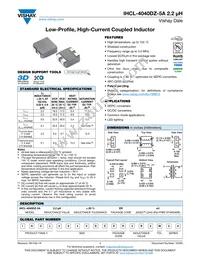 IHCL4040DZER2R2M5A Datasheet Cover