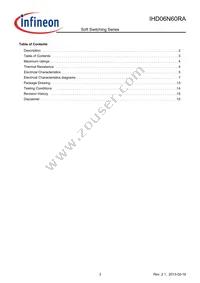 IHD06N60RA Datasheet Page 3