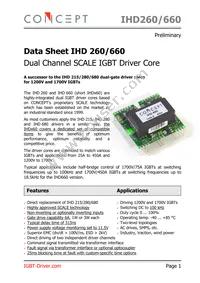 IHD660 Datasheet Cover