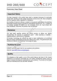 IHD660 Datasheet Page 12