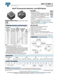 IHLP1212BZERR68M11 Datasheet Cover