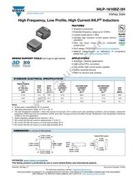 IHLP1616BZER10RM0H Datasheet Cover