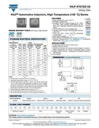 IHLP6767GZER1R0M5A Datasheet Cover