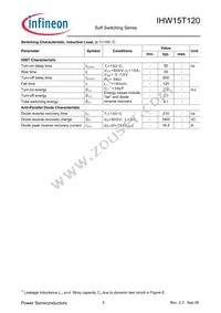 IHW15T120FKSA1 Datasheet Page 5