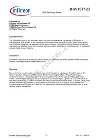 IHW15T120FKSA1 Datasheet Page 15