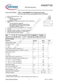 IHW20T120FKSA1 Datasheet Cover