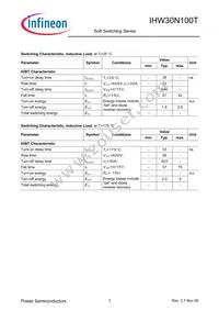 IHW30N100TFKSA1 Datasheet Page 3