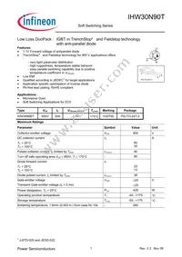 IHW30N90TFKSA1 Datasheet Cover