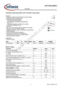 IHY15N120R3XKSA1 Datasheet Cover