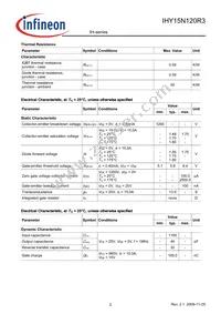 IHY15N120R3XKSA1 Datasheet Page 2