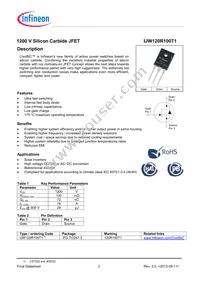 IJW120R100T1FKSA1 Datasheet Page 2