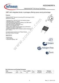 IKD03N60RFAATMA1 Datasheet Page 2