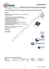 IKD04N60RAATMA1 Datasheet Page 2