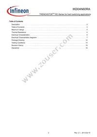 IKD04N60RAATMA1 Datasheet Page 3