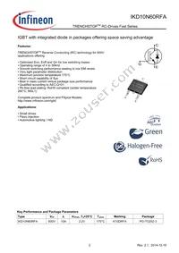 IKD10N60RFAATMA1 Datasheet Page 2