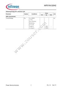 IKP01N120H2XKSA1 Datasheet Page 4