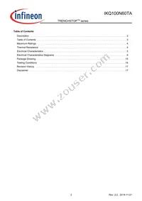 IKQ100N60TAXKSA1 Datasheet Page 3