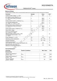 IKQ100N60TAXKSA1 Datasheet Page 4