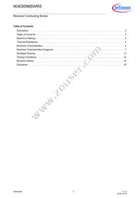 IKW30N65WR5XKSA1 Datasheet Page 3