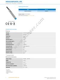 IME08-02BPSZW2S Datasheet Page 2