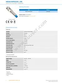 IME08-04NPSZC0S Datasheet Page 2