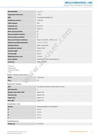 IME12-04BPSZW2S Datasheet Page 3