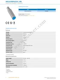 IME18-05BPOZC0S Datasheet Page 2