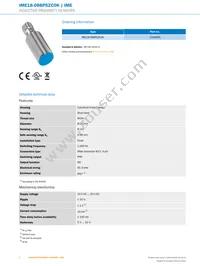 IME18-08BPSZC0K Datasheet Page 2