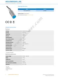 IME18-08BPSZW2K Datasheet Page 2