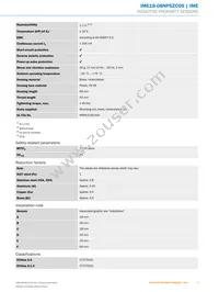 IME18-08NPSZC0S Datasheet Page 3